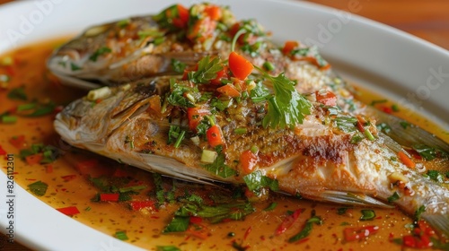 Fish soaked in lemongrass marinade © TheWaterMeloonProjec