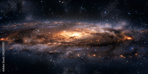 Spiral galaxy An endless universe Fantastic space background