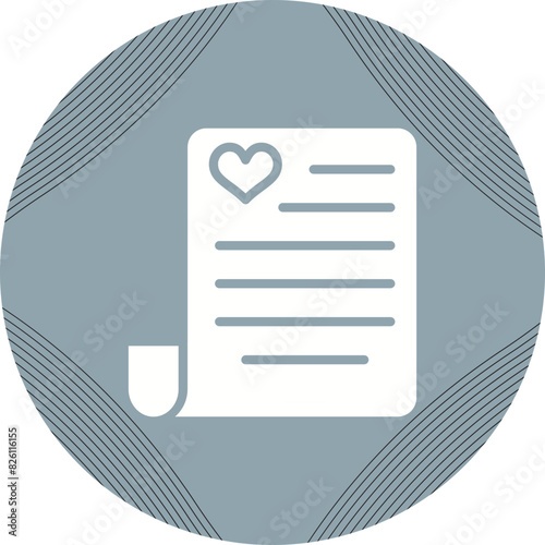 Love poem Vector Icon