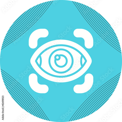 Retinal Scanner Vector Icon