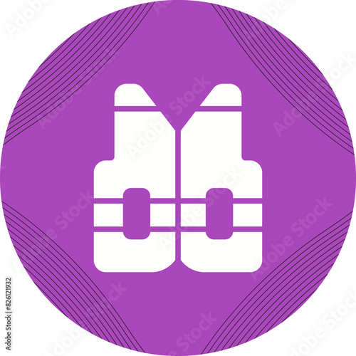 Reflective vest Vector Icon
