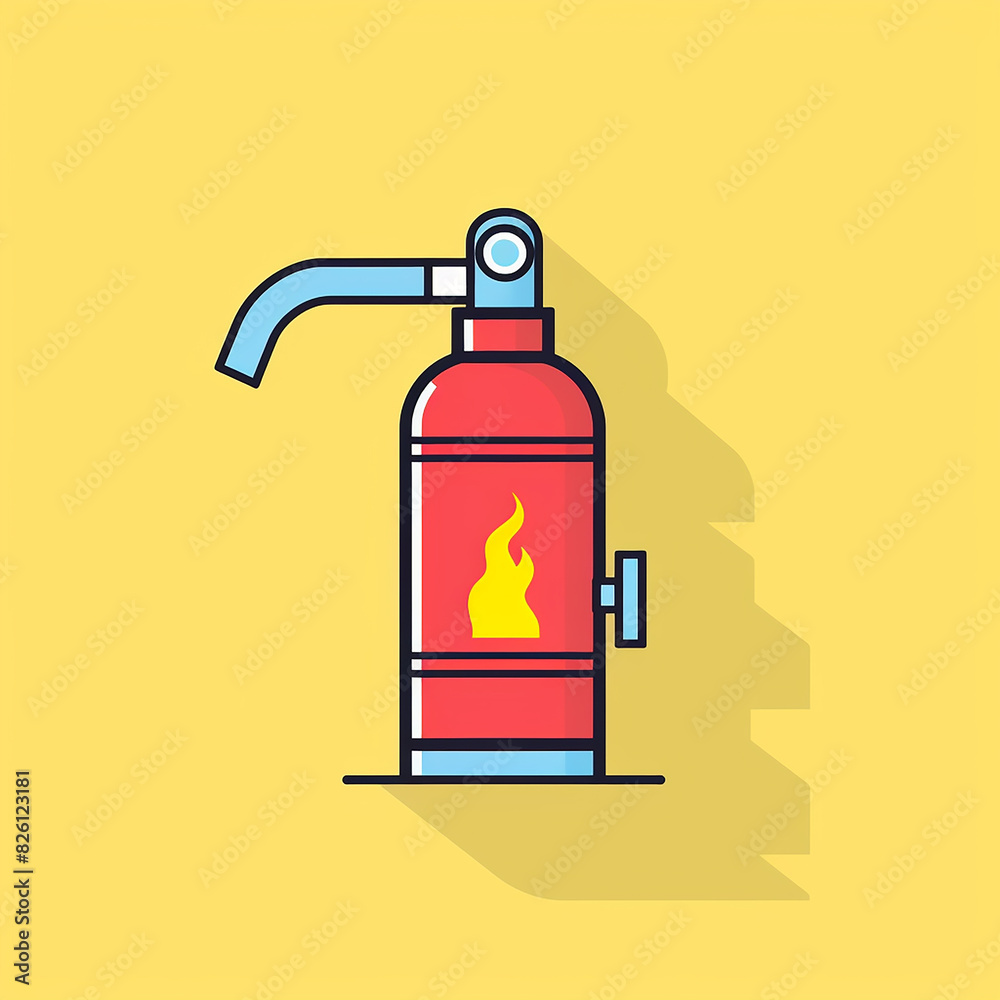 Fire_Extinguisher_Modern_Line_Icon_Vector_Line_Art_Cu_