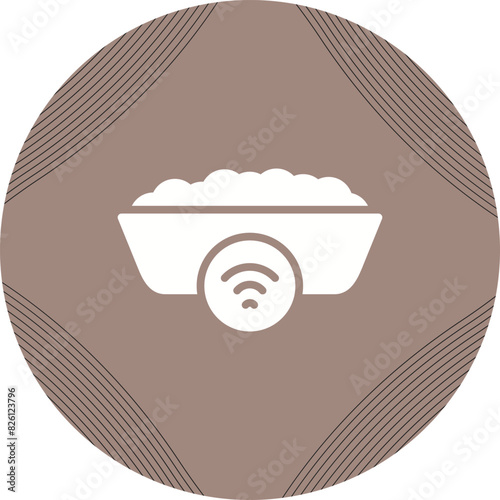 Smart Cat Litter Box Vector Icon