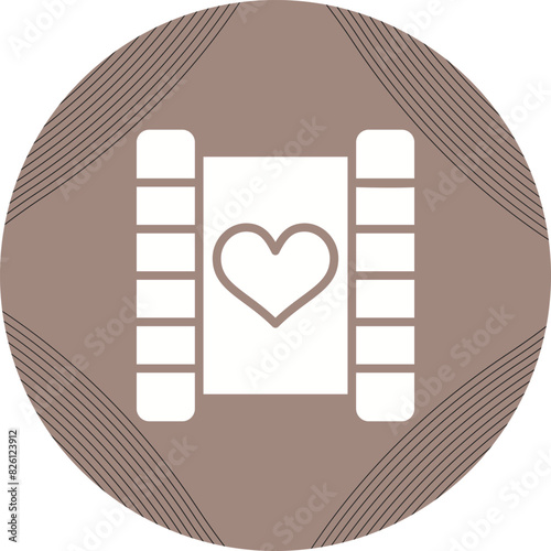 Love story movie Vector Icon
