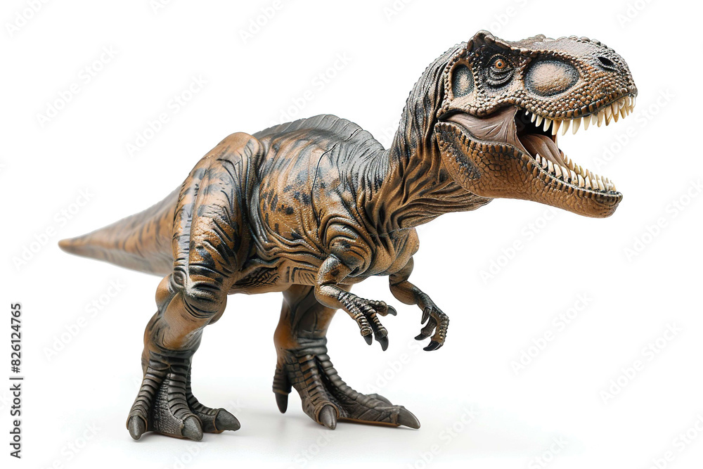 Miniature Tyrannosaurus rex, isolated on white Miniature Tyrannosaurus rex, isolated on white