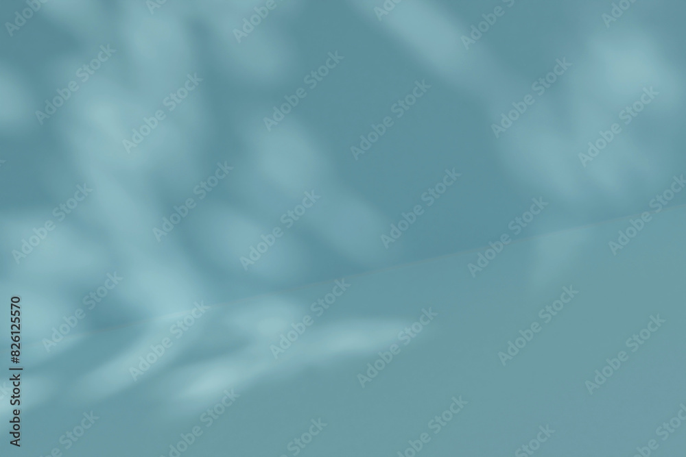 Blue background with blurred foliage shadow and light. background for presentation. 3d rendering. Blue background with blurred foliage shadow and light. background for presentation. 3d rendering.