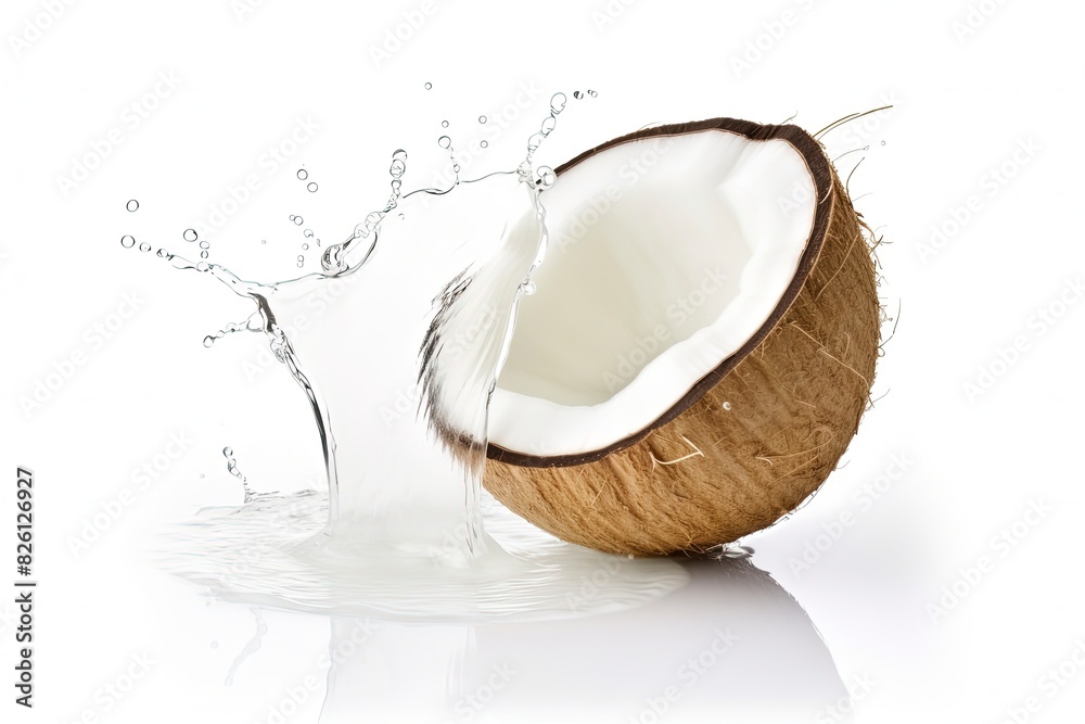 fresh coconut background with generative ai fresh coconut background with generative ai