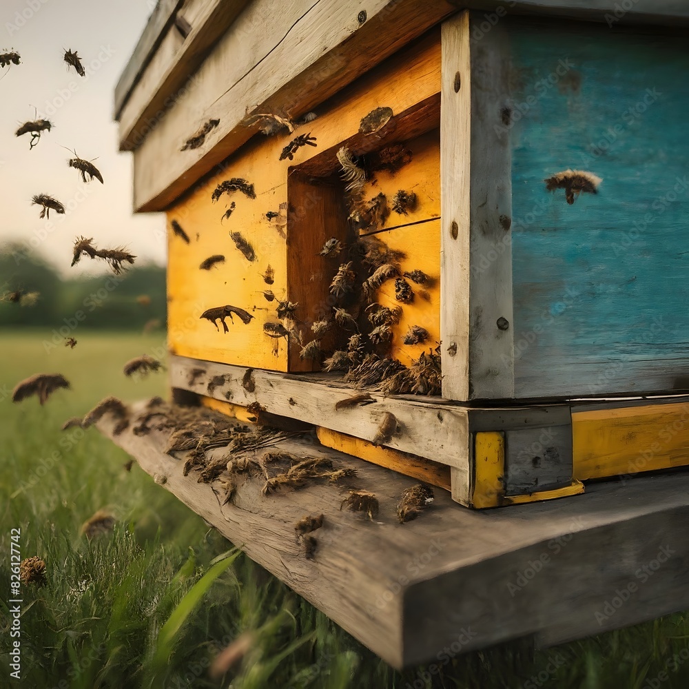Busy Bees Vibrant Wildlife Close-Up High-Quality Microstock Photo Busy Bees Vibrant Wildlife Close-Up High-Quality Microstock Photo