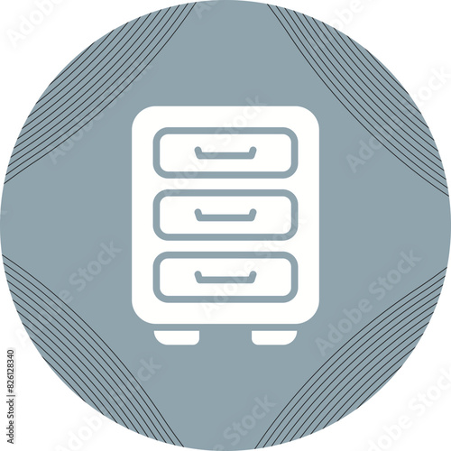 File cabinet Vector Icon