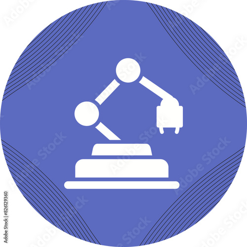 Industrial Robot Vector Icon