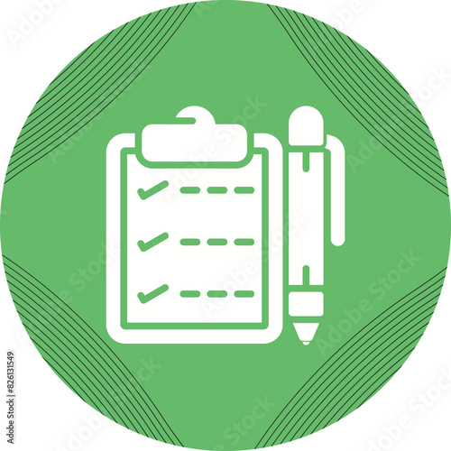 Notepad with pen Vector Icon