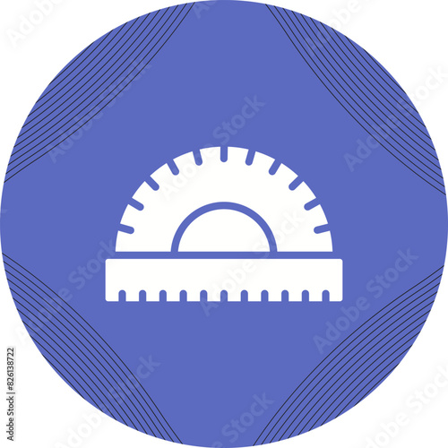Protractor Vector Icon