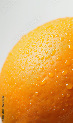 Closeup of orange texture with bumpy vibrant orange surface