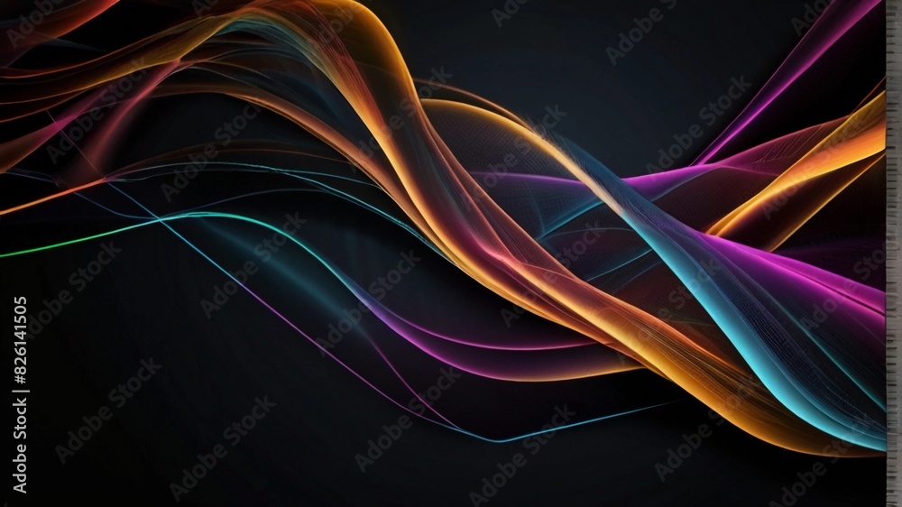 Naklejka premium lines background banner