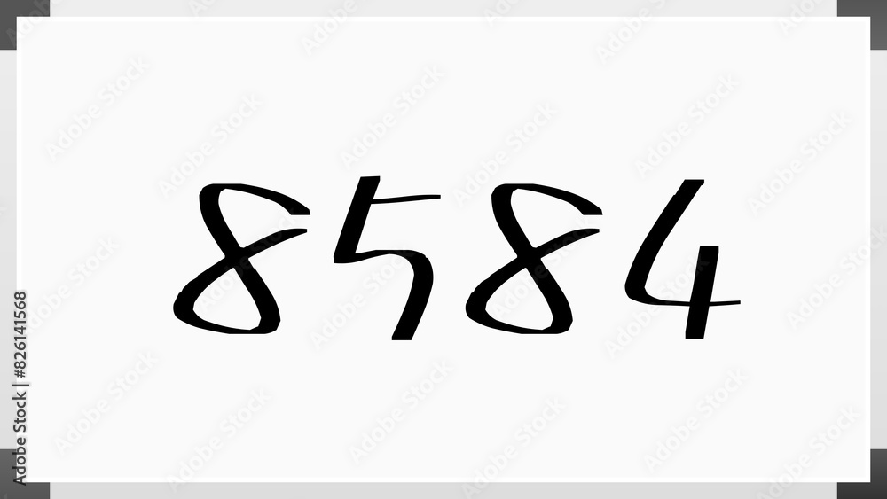 8584年のホワイトボード風イラスト 8584年のホワイトボード風イラスト