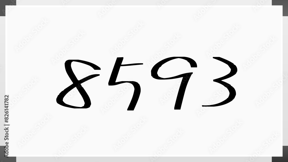 8593年のホワイトボード風イラスト 8593年のホワイトボード風イラスト