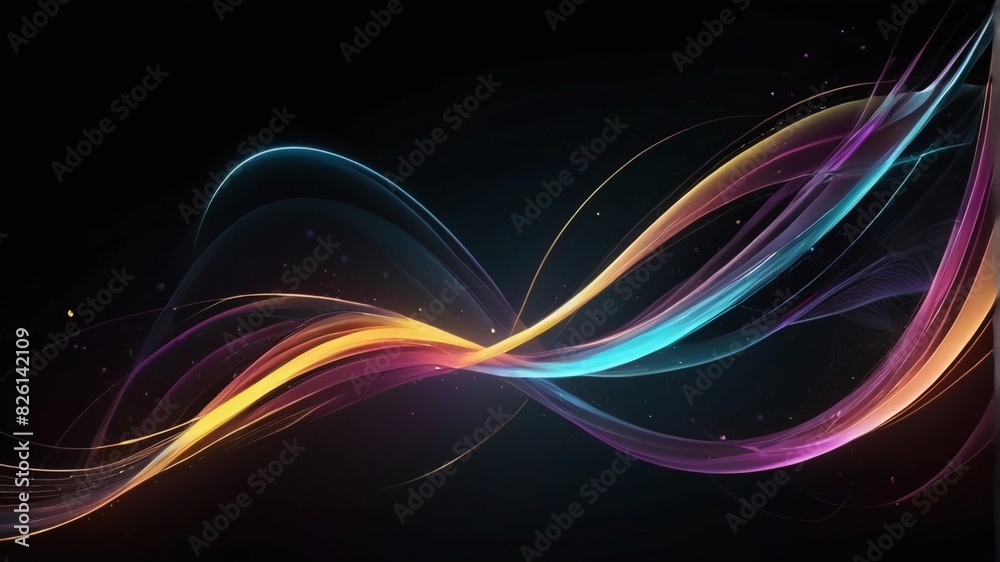 Naklejka premium lines background banner