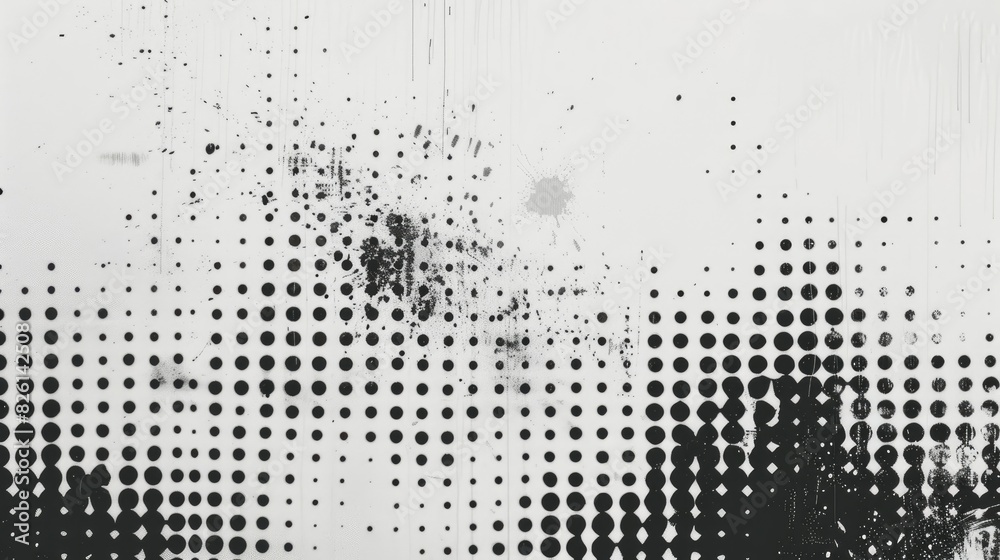 Abstract textured halftone design in black and white with undertone style Texture halftone print background Abstract textured halftone design in black and white with undertone style Texture halftone print background