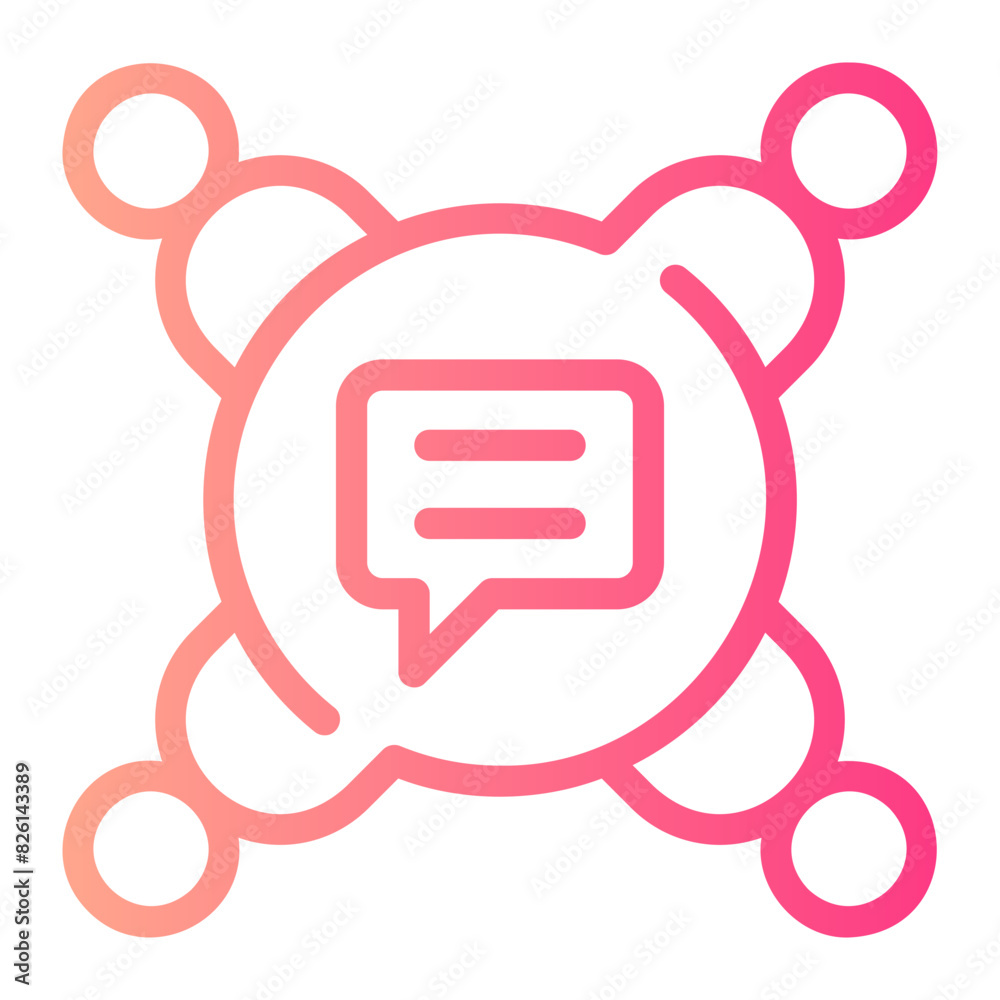 discussion gradient icon discussion gradient icon