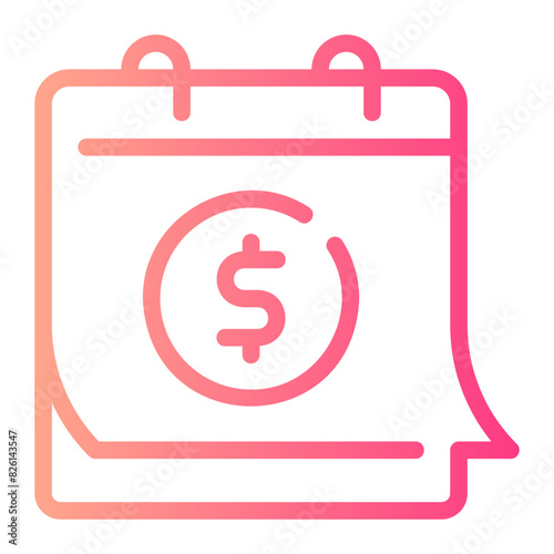 pay day gradient icon