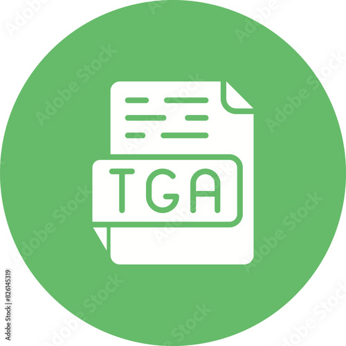 TGA Vector Icon photo