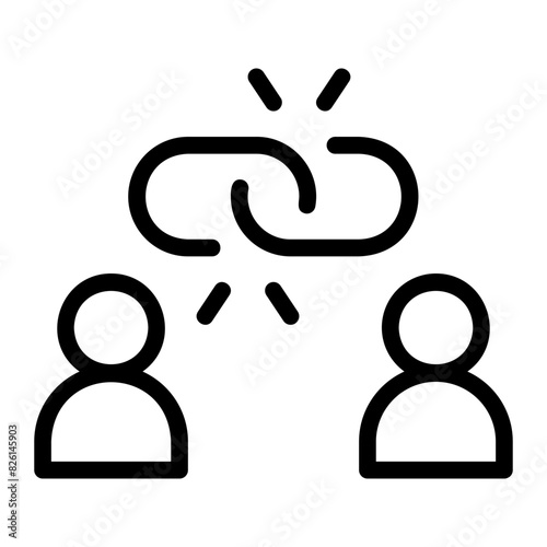 linked line icon