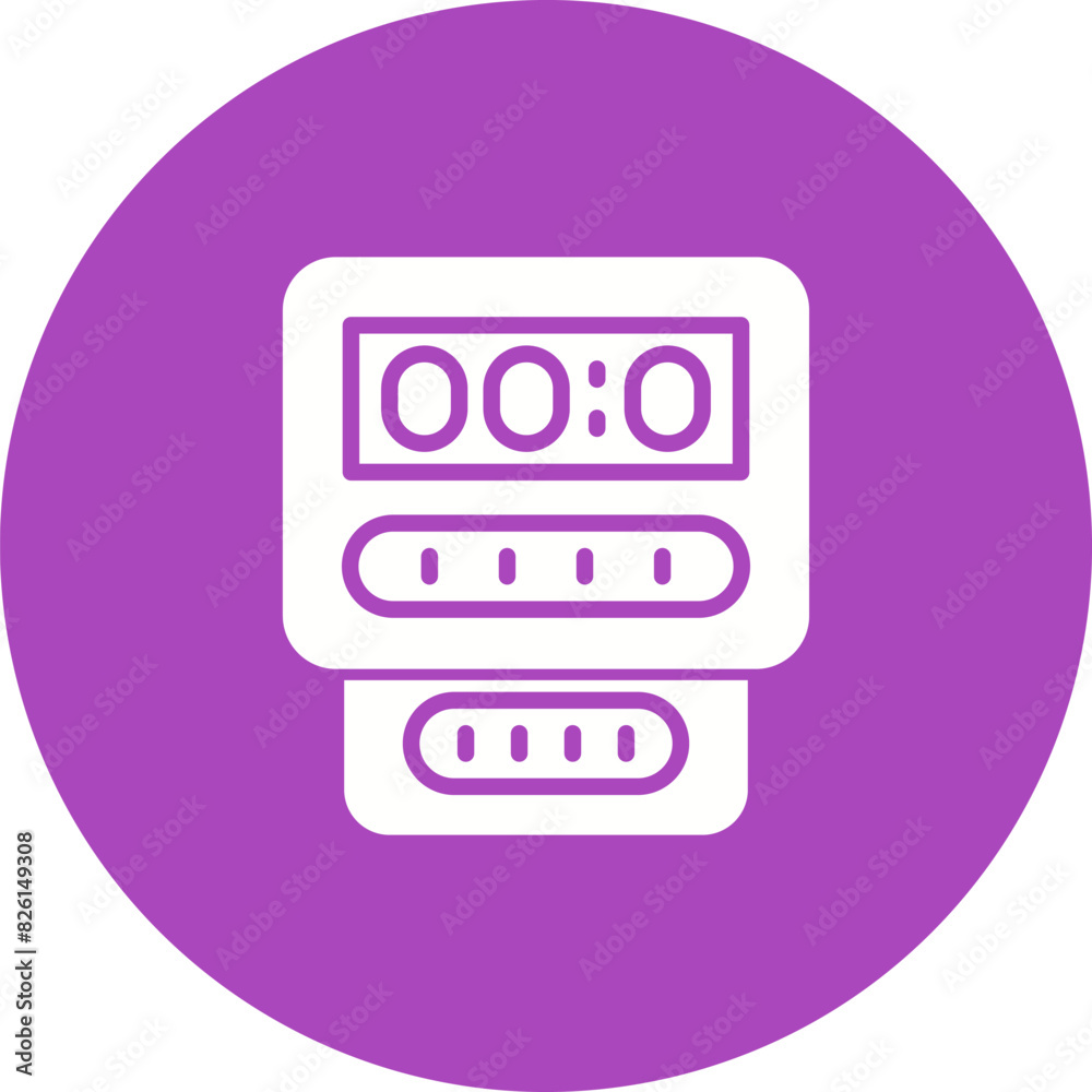 Electric Meter Vector Icon Electric Meter Vector Icon