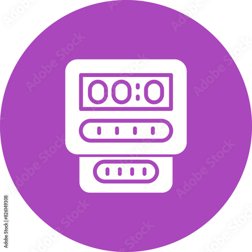 Electric Meter Vector Icon