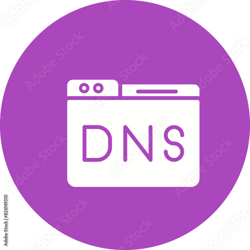 Domain DNS Management Vector Icon