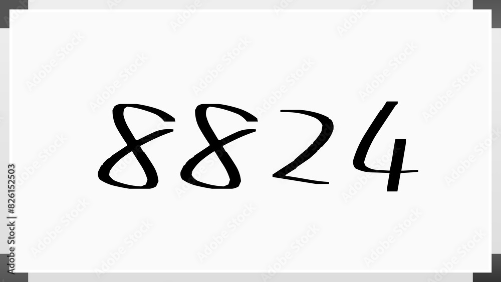 8824年のホワイトボード風イラスト 8824年のホワイトボード風イラスト