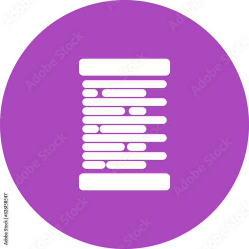 Right Alignment Vector Icon
