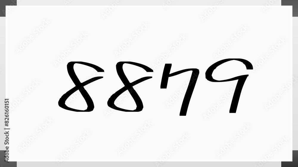8879年のホワイトボード風イラスト 8879年のホワイトボード風イラスト