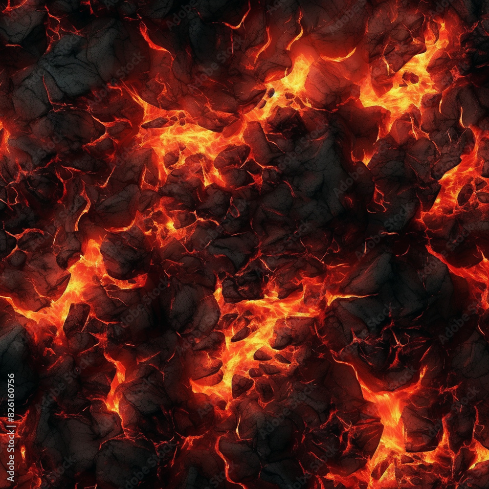 Lava illustration. Molten rock from a volcano. Flows down the mountainside, glowing hotly the power of nature. Lava illustration. Molten rock from a volcano. Flows down the mountainside, glowing hotly the power of nature.