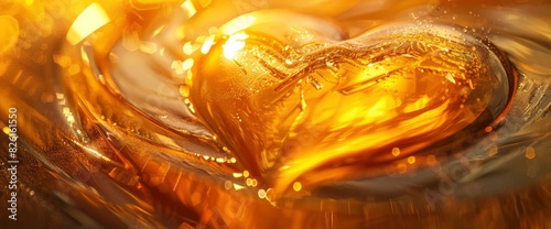 The Warmth Of Love Depicted As A Golden Glow, Abstract Background Images