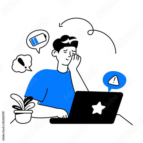 Here is a doodle mini illustration of work problem 
