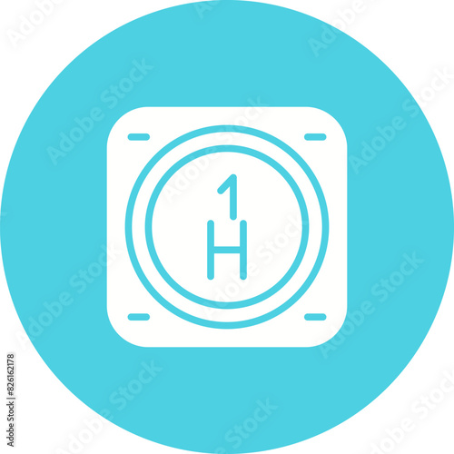 Hydrogen Vector Icon photo