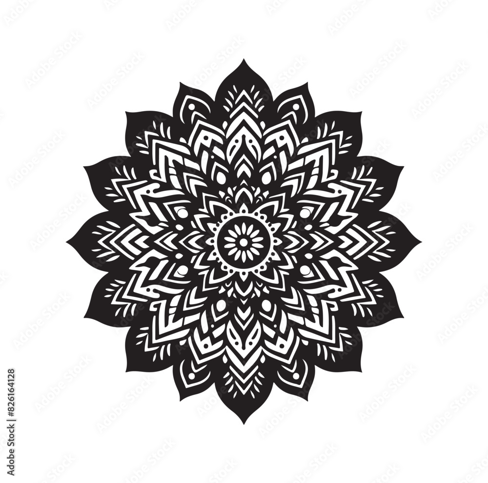 Mandala floral vector illustration set Mandala floral vector illustration set