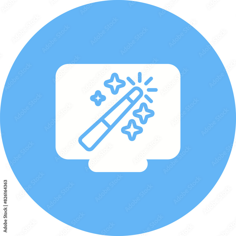 Desktop Computer Vector Icon Desktop Computer Vector Icon