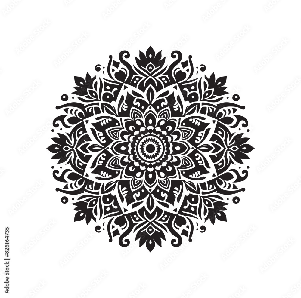 Mandala floral vector illustration set Mandala floral vector illustration set
