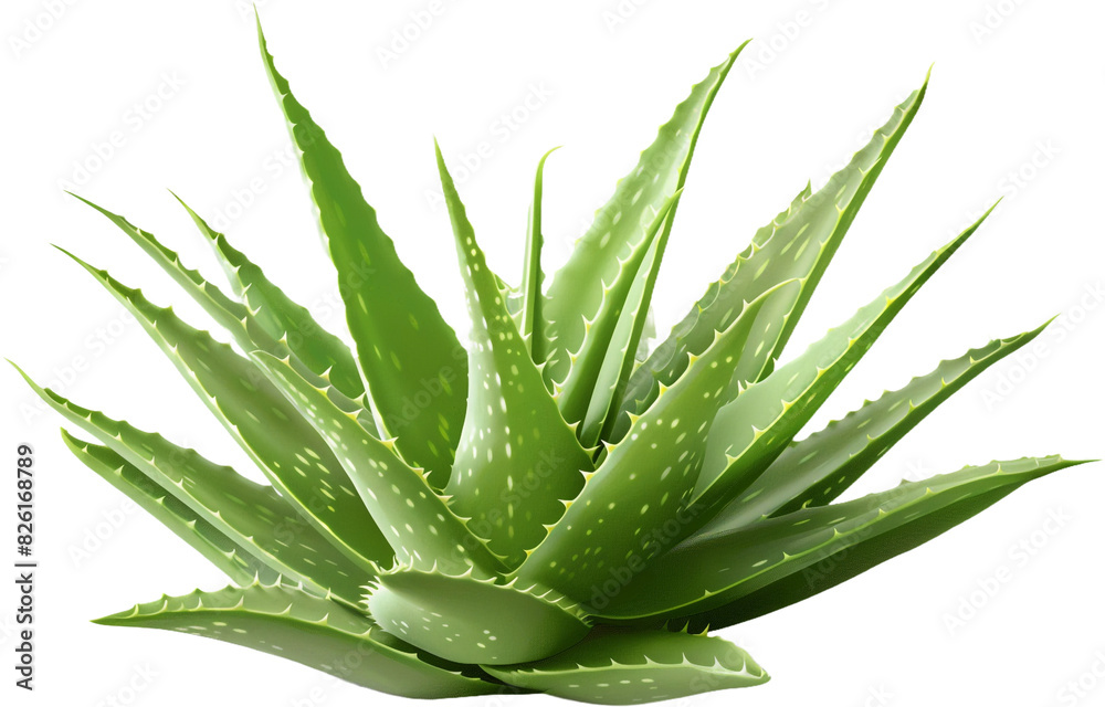 Fototapeta premium aloe vera plant isolated on transparent background