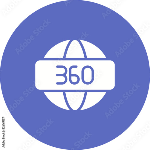 360 Degrees Vector Icon