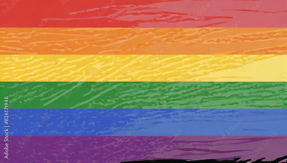 Fototapeta premium vector image of the lgbt flag, close up full screen, queer pride month, background wallpaper logo