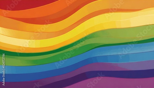 vector image of the lgbt flag, close up full screen, queer pride month, background wallpaper logo