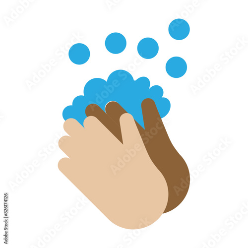Handwash Flat Icon Design