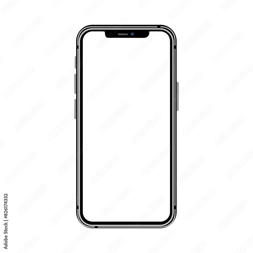 mobile mockup, mobile mock up, android mockup, frame mockup, smartphone mock up, cellphone frame, Smartphone Slim Bezels With Buttons blank screen isolated on white vector illustration. mobile mockup, mobile mock up, android mockup, frame mockup, smartphone mock up, cellphone frame, Smartphone Slim Bezels With Buttons blank screen isolated on white vector illustration.