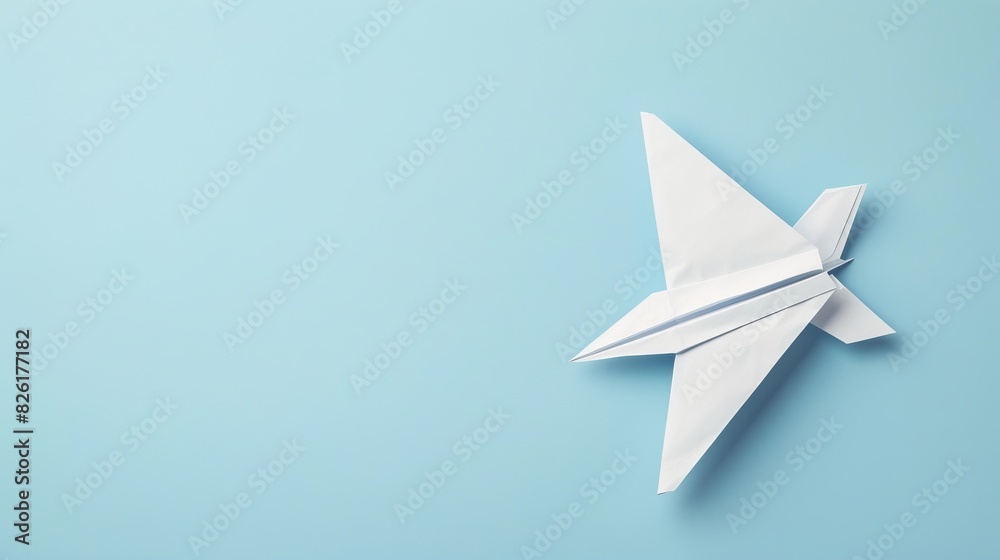 National Paper Airplane Day background concept with copy space National Paper Airplane Day background concept with copy space