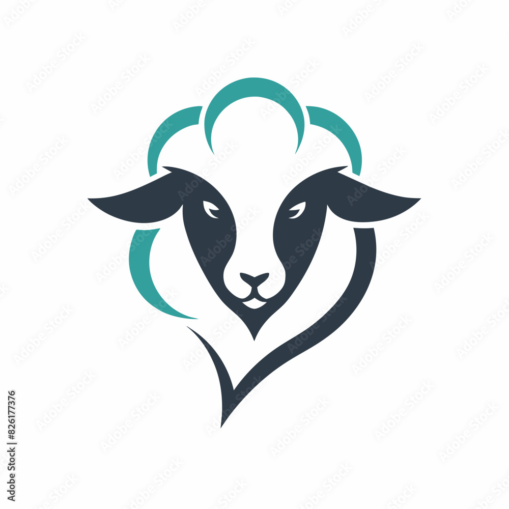 Sheep logo icon design vector art silhouette illustration Sheep logo icon design vector art silhouette illustration