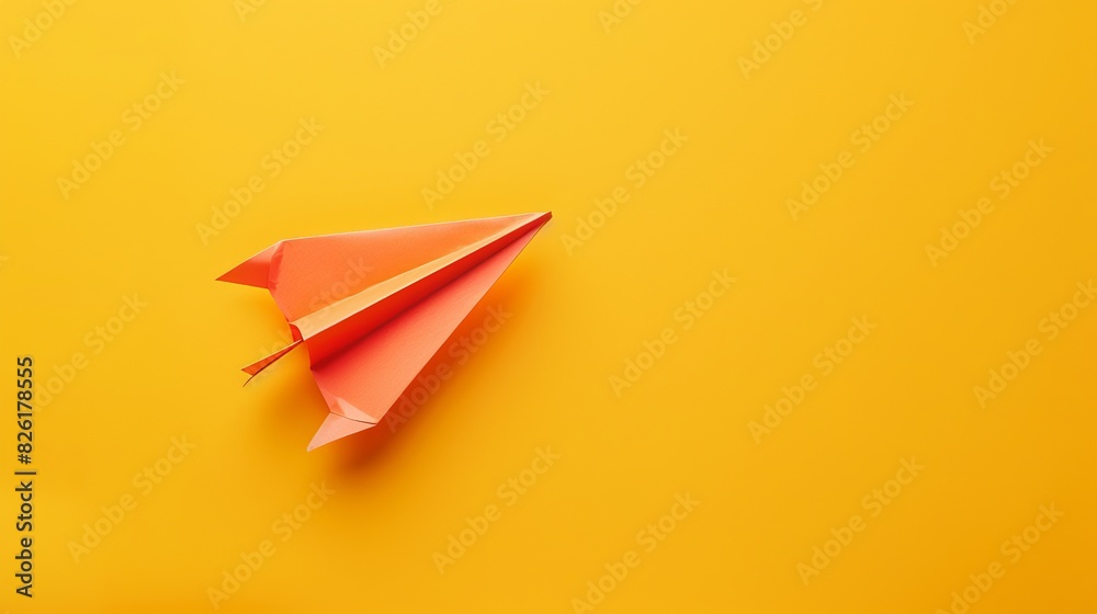 National Paper Airplane Day background concept with copy space National Paper Airplane Day background concept with copy space