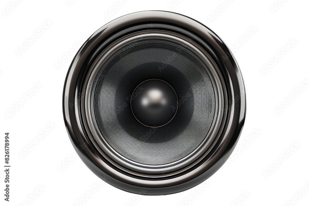 Car acoustic speaker isolated on white background Car acoustic speaker isolated on white background
