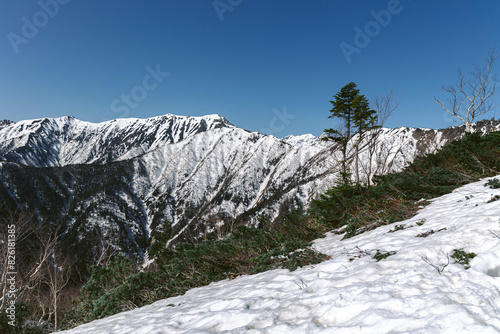 残雪期の燕岳